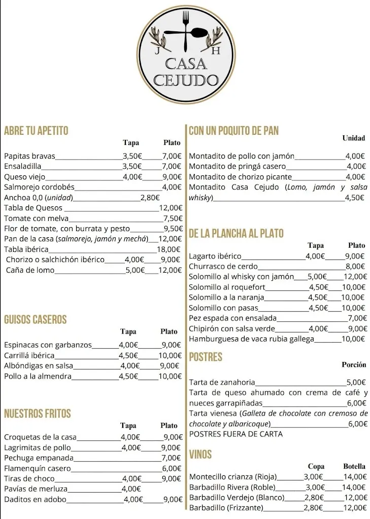 Menu_CASA CEJUDO_Utrera_immagine_1