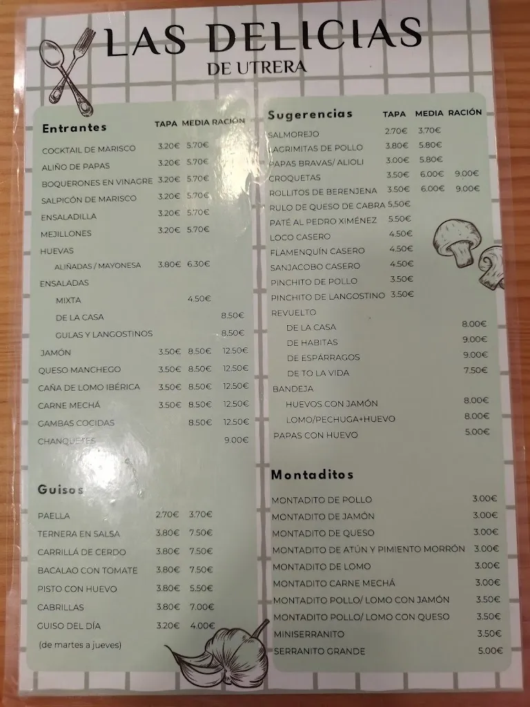 Menu_Bar Las Delicias_Utrera_immagine_4