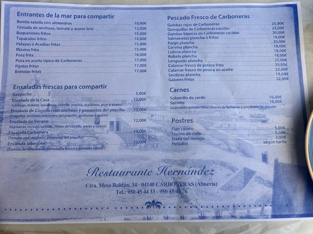 Menu_Bar Restaurante Hernandez_Carboneras_image_1