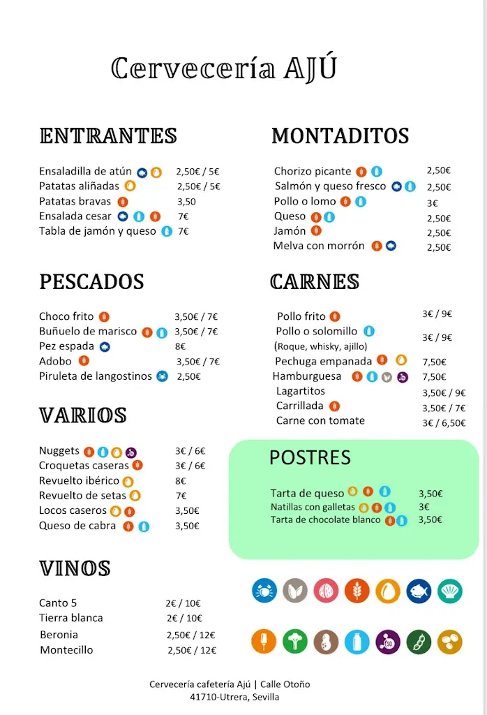 Menu_CERVECERÍA AJÚ_Utrera_immagine_2