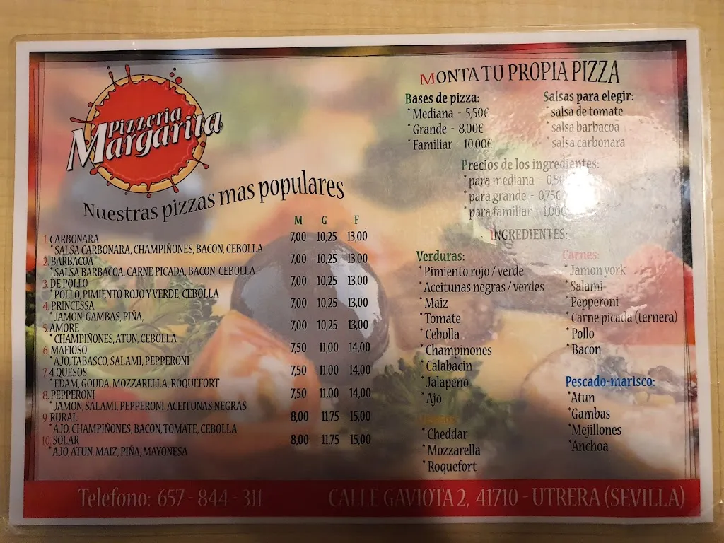 Menu_Pizzeria Margarita_Utrera_image_1
