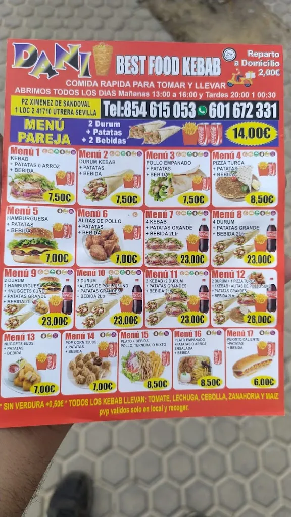 Menu_Restaurante Dani Best Kebab_Utrera_image_3