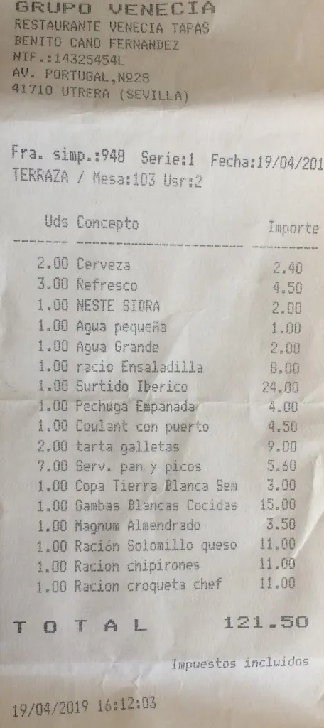 Menu_Grupo Venecia (Restaurante Venecia y Salones de celebraciones )_Utrera_image_1