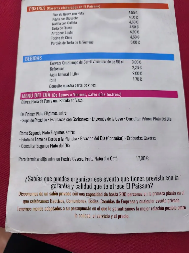 Menu_Mesón El Paisano Andaluz_Utrera_image_2