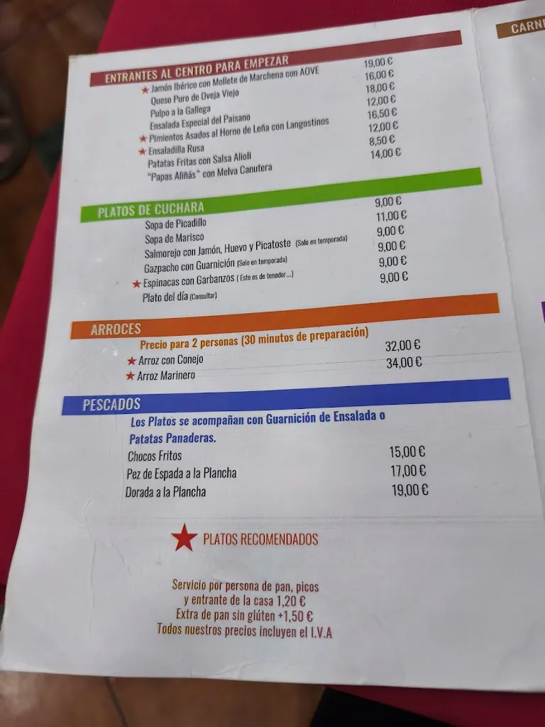 Menu_Mesón El Paisano Andaluz_Utrera_image_3