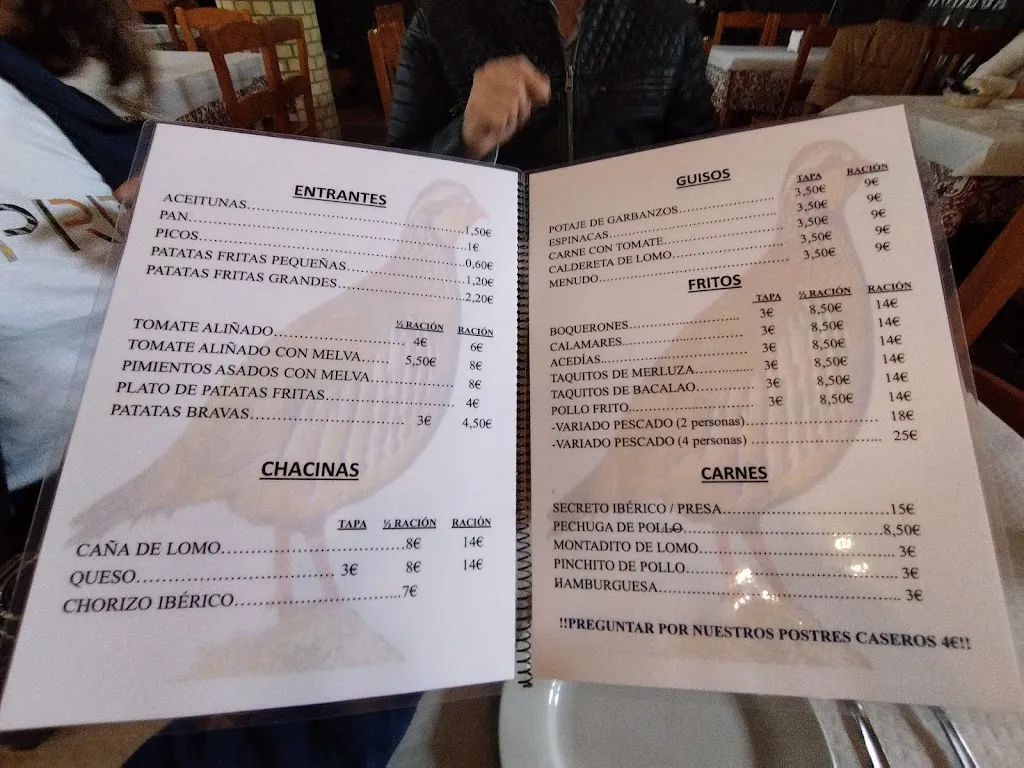 Menu_Restaurante La Perdiz_Villanueva del Ariscal_immagine_4