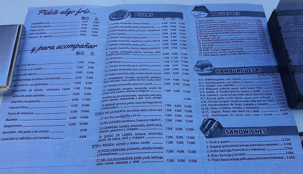 Menu_Bar Casa Eulogio_Villanueva del Ariscal_image_2