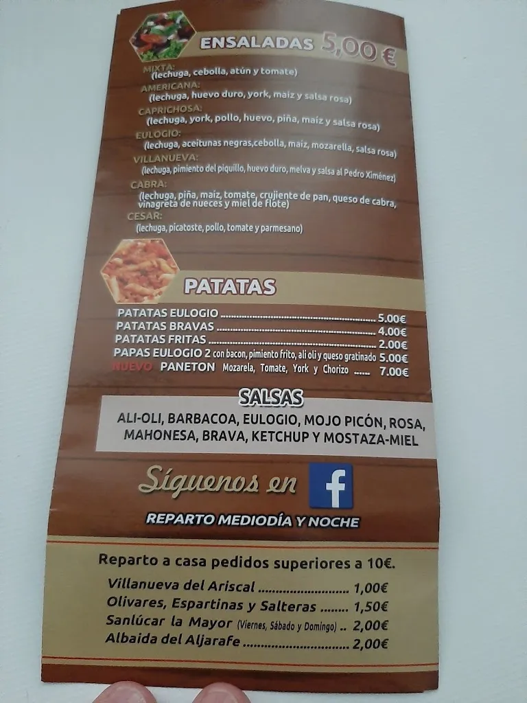 Menu_Bar Casa Eulogio_Villanueva del Ariscal_image_3