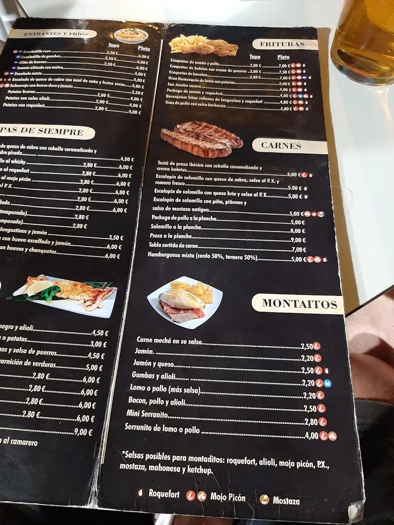 Menu_Bar El Cuervo Tapas_Villanueva del Ariscal_image_1