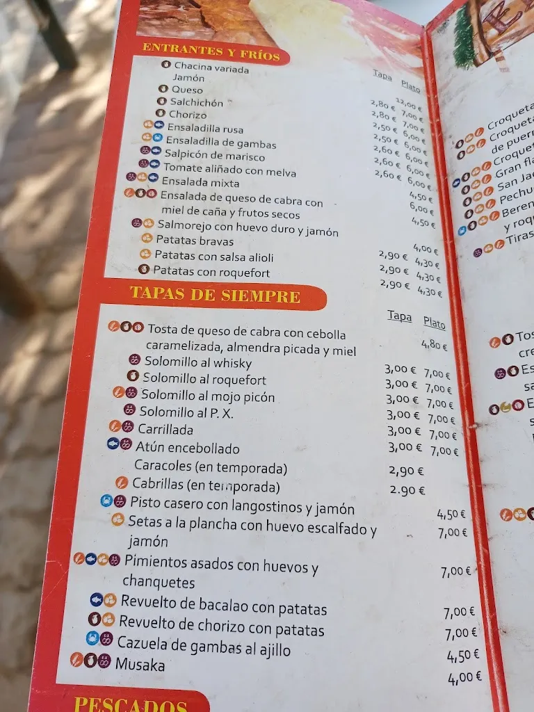 Menu_Bar El Cuervo Tapas_Villanueva del Ariscal_image_3