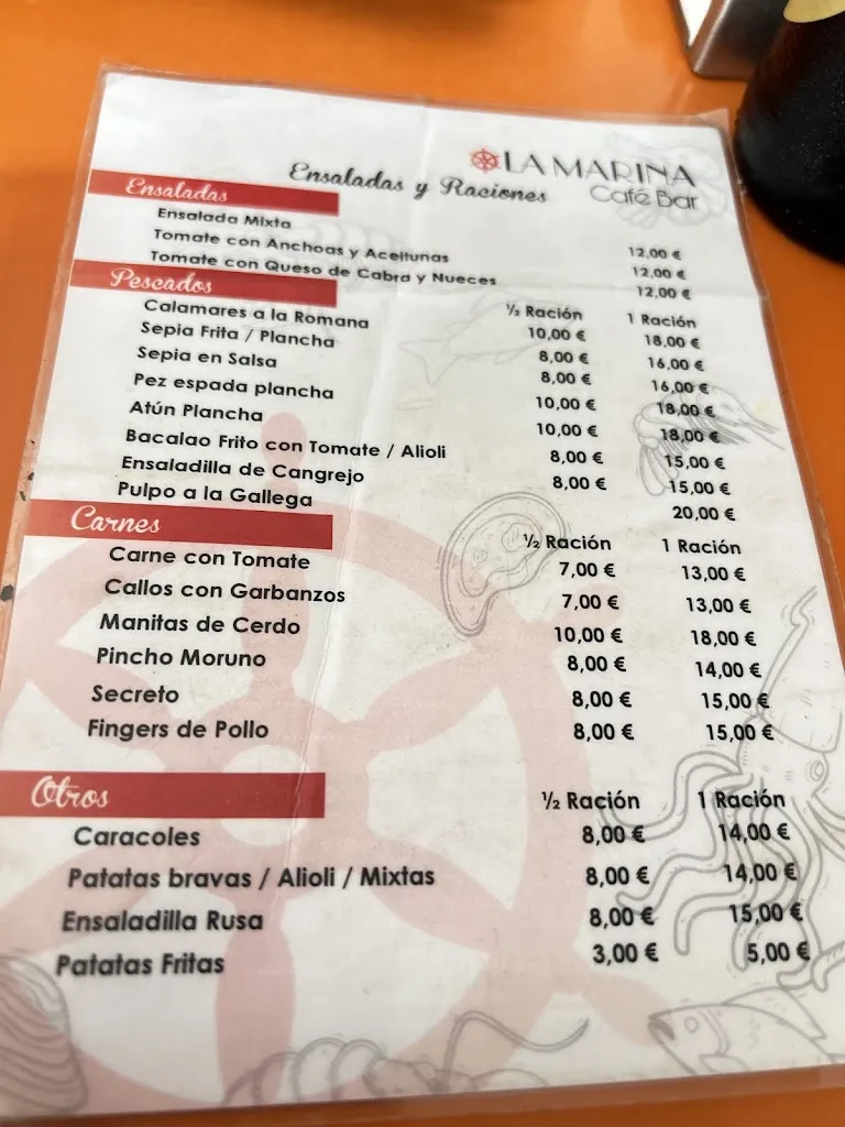 Menu_Cafe Bar La Marina_Carboneras_image_1