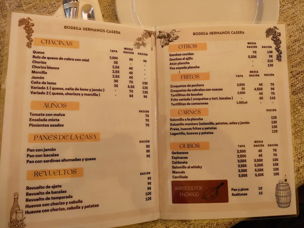 Menu_Restaurante Hermanos Casera_Villanueva del Ariscal_immagine_1