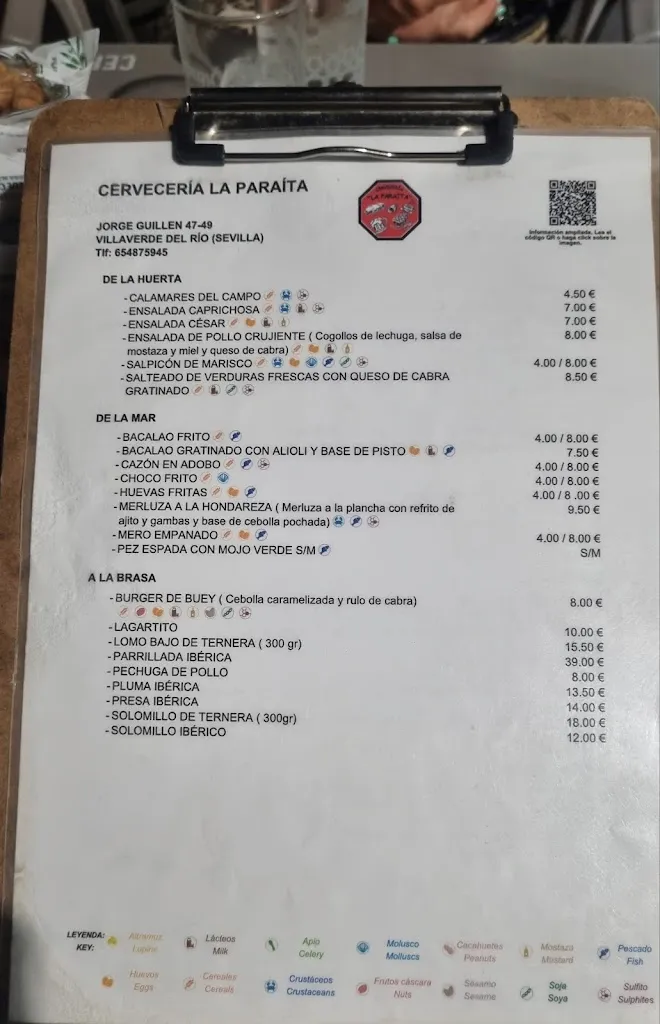 Menu_Cervecería 