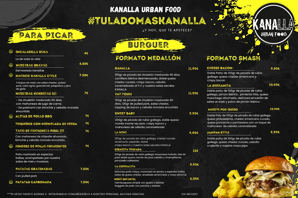 Menu_Kanalla Urban Food_Villaverde del Río_image_1