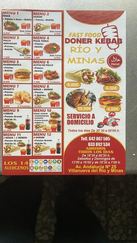 Menu_Doner Kebab Río Y Minas_Villanueva del Río y Minas_immagine_2