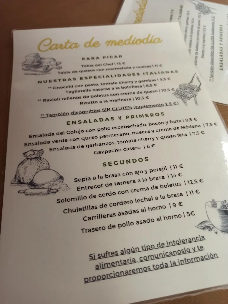 Menu_Restaurante El Cobijo de Muriel_Abejar_immagine_1