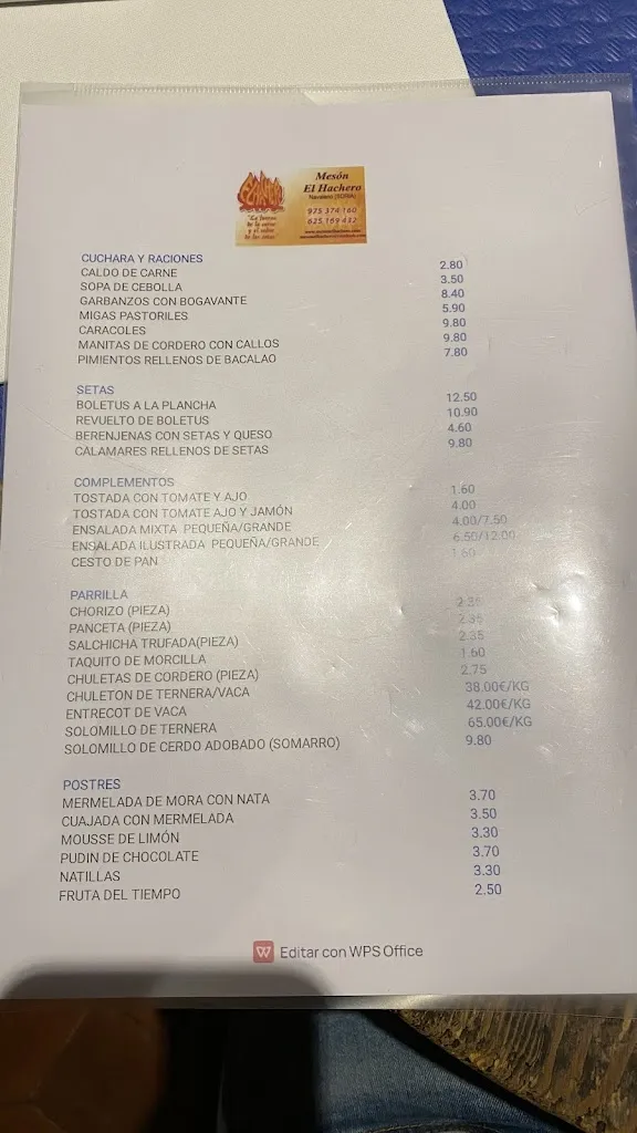 Menu_Mesón El Hachero_Abejar_image_4