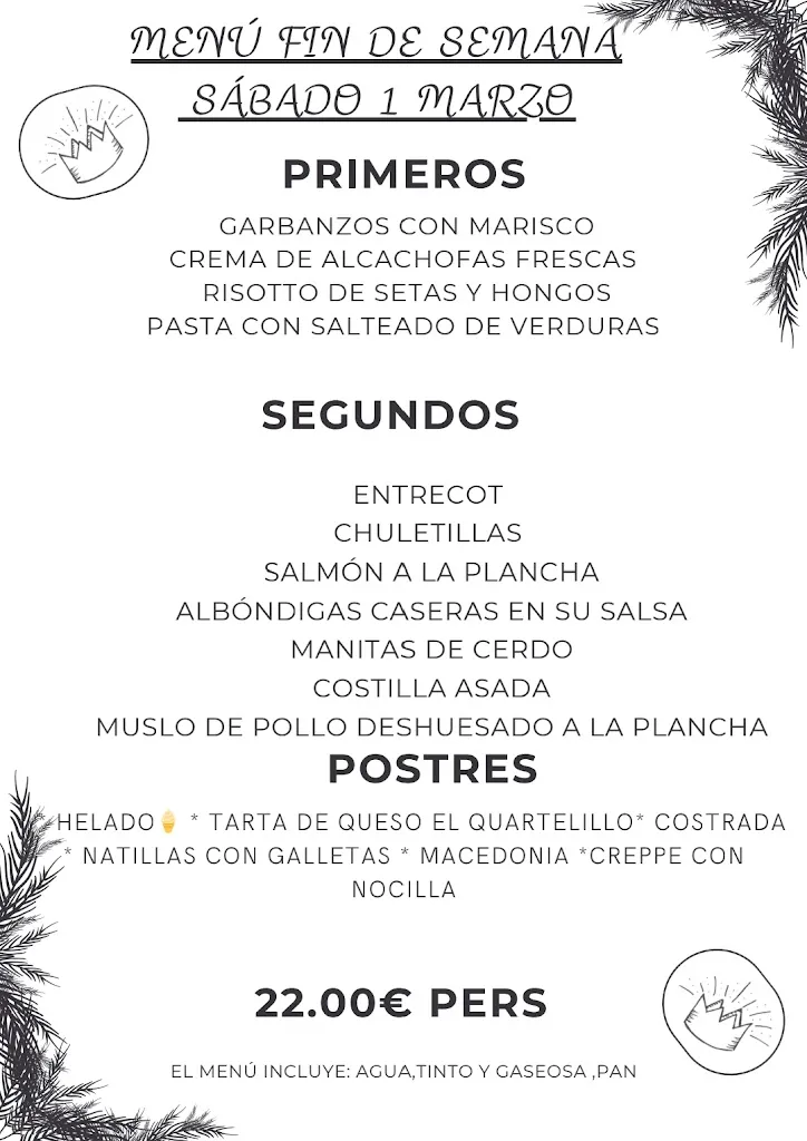 Menu_Bar Restaurante El Quartelillo_Aldealafuente_image_3
