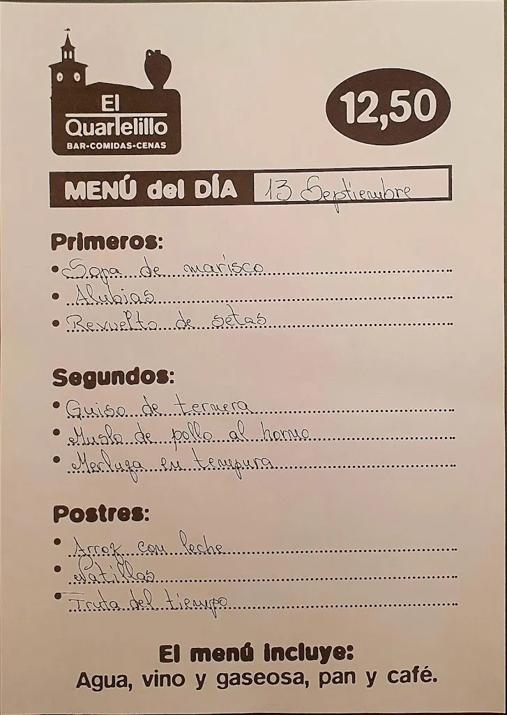Menu_Bar Restaurante El Quartelillo_Aldealafuente_image_4