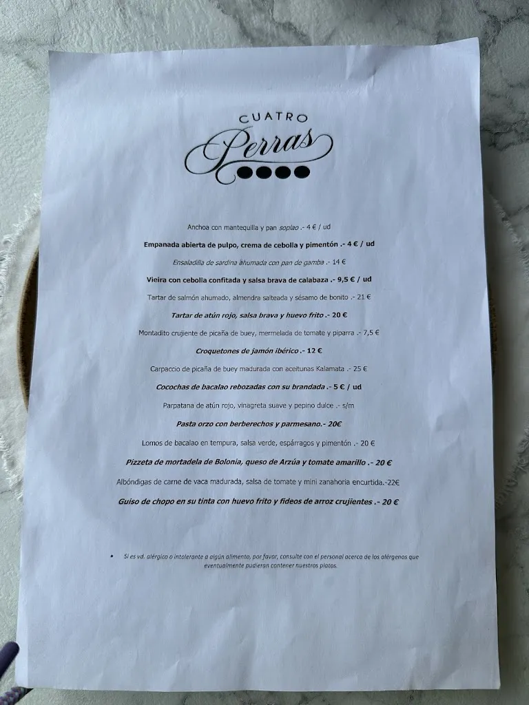 Menu_Restaurante CuatroPerras_Corcubión_immagine_2