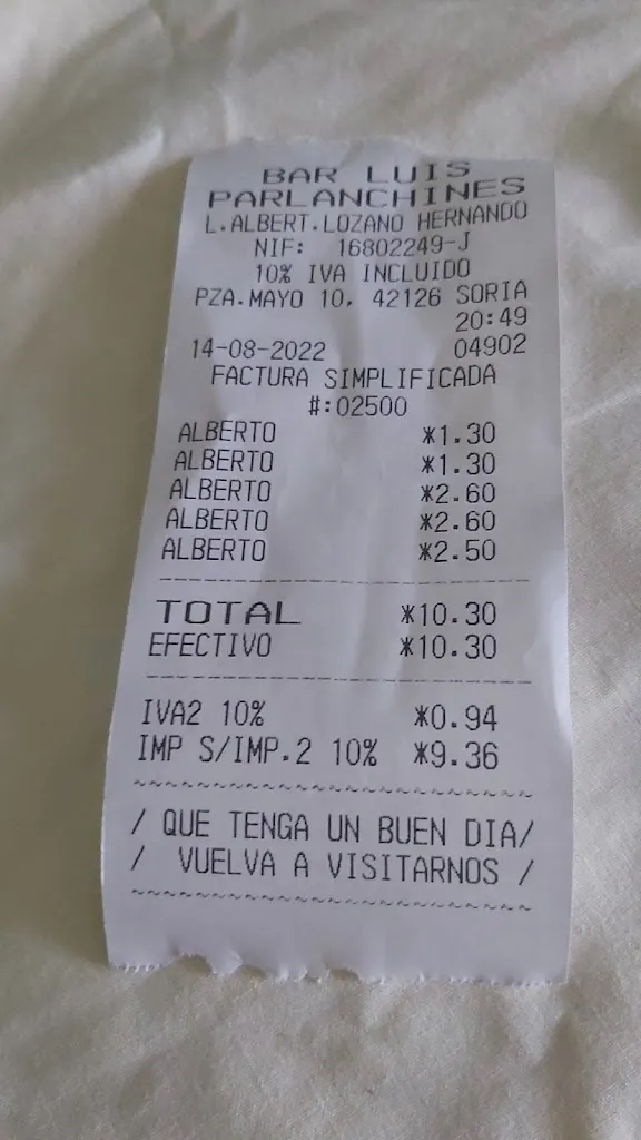 Nuria_Bar Restaurante “Parlanchines”_Almazul_review