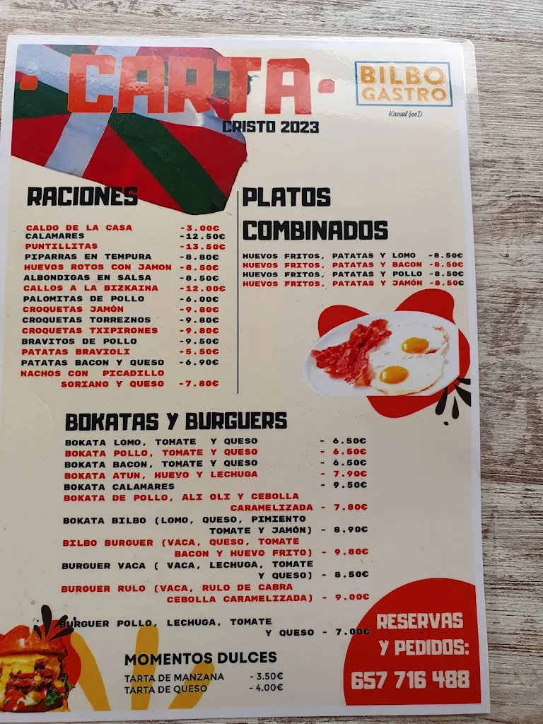 Menu_BILBO GASTROBAR_Arcos de Jalón_image_1