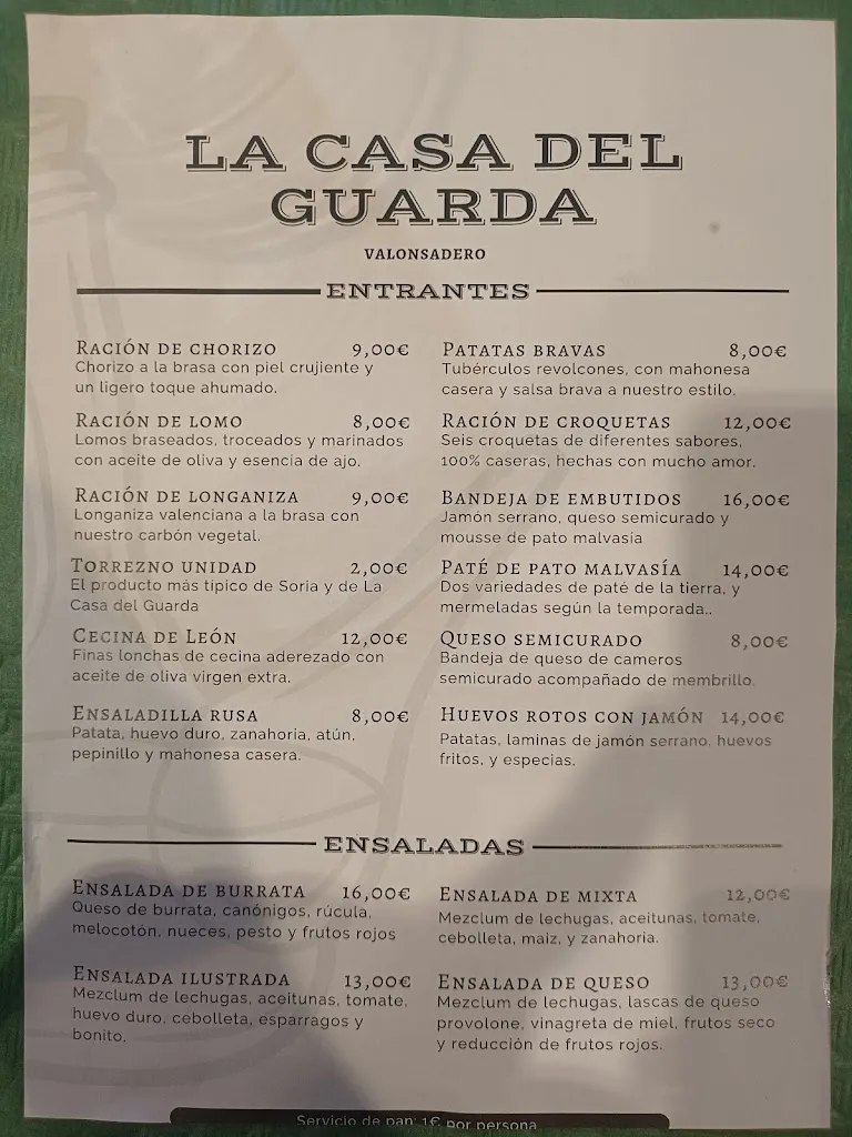 Menu_Restaurante Casa del Guarda_Ausejo de la Sierra_image_2