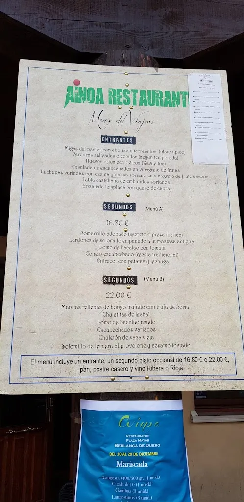 Menu_Hostal Ainoa_Berlanga de Duero_image_4