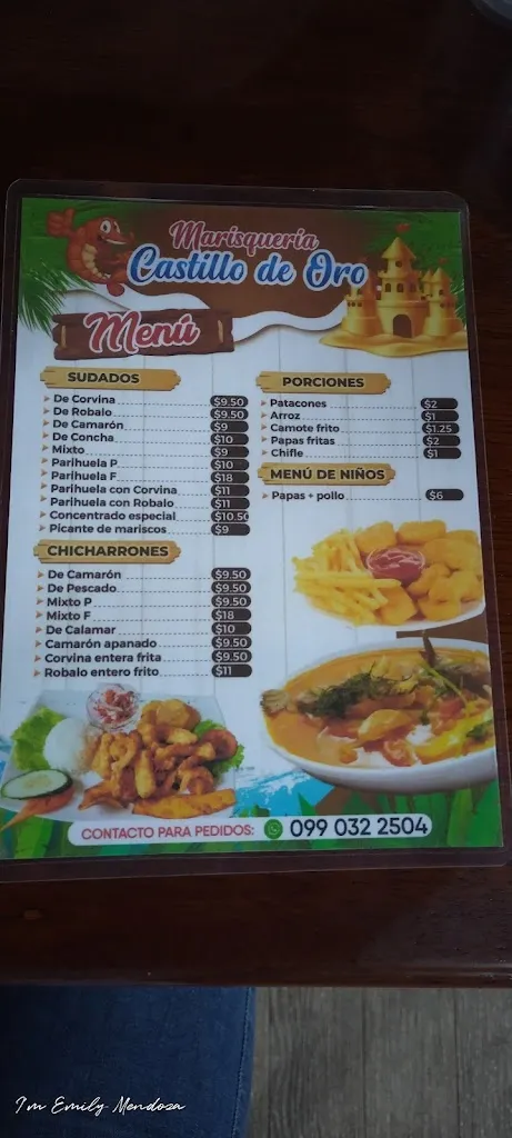 Menu_Marisquería castillo de Oro_Arenillas_image_2