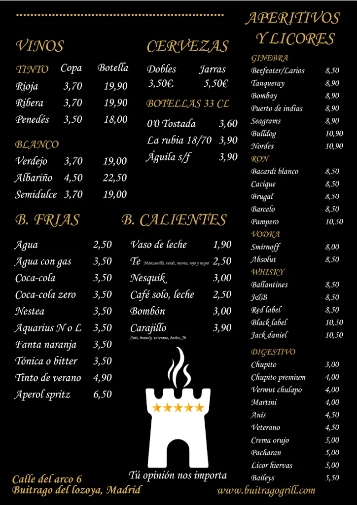 Menu_Buitrago Grill_Buitrago_image_1