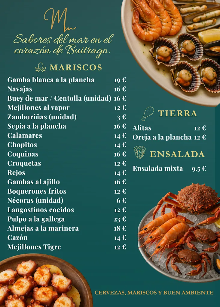 Menu_Cervecería Marisquería Martín_Buitrago_immagine_1