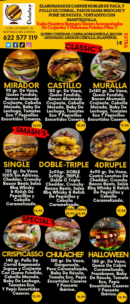Menu_CHULACHEF BURGUER GOURMET_Buitrago_immagine_2