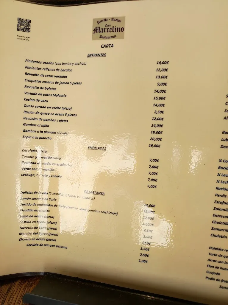 Menu_Restaurante Casa Marcelino_Burgo de Osma-Ciudad de Osma_immagine_3
