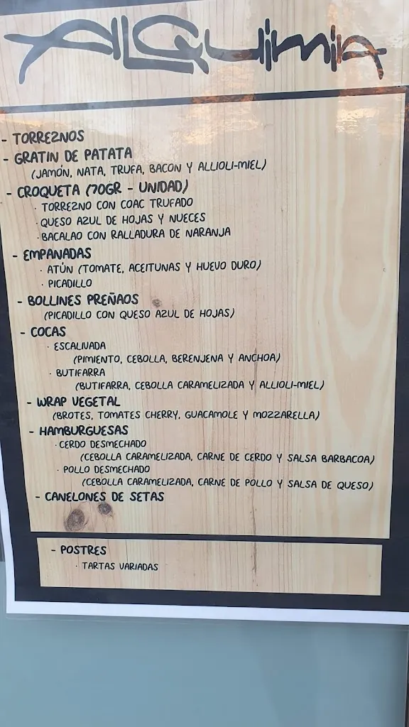 Menu_Cervecería -Bar Alquimia de Arevaka_Burgo de Osma-Ciudad de Osma_immagine_4