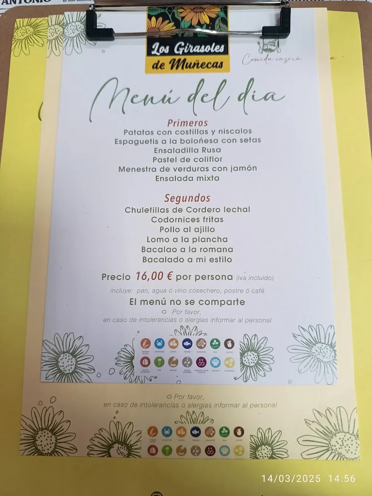 Menu_Los Girasoles de Muñecas_Burgo de Osma-Ciudad de Osma_image_1