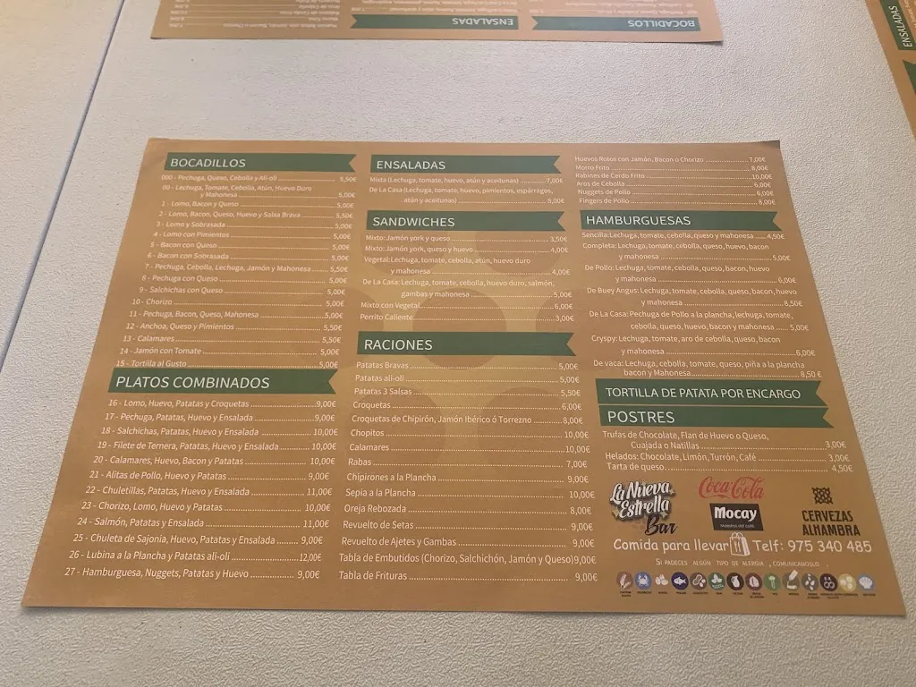 Menu_Bar La Nueva Estación_Burgo de Osma-Ciudad de Osma_image_1