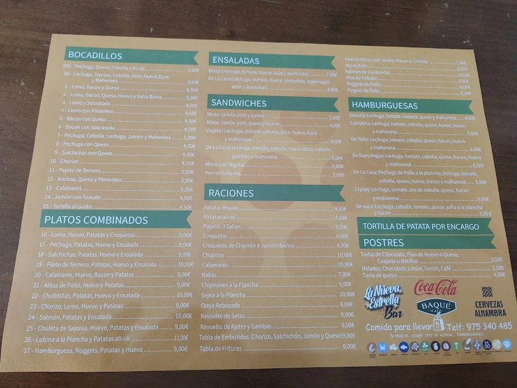 Menu_Bar La Nueva Estación_Burgo de Osma-Ciudad de Osma_image_3