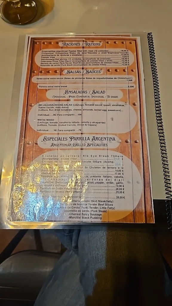 Menu_La Cooperativa- Asador Argentino_Gérgal_image_1