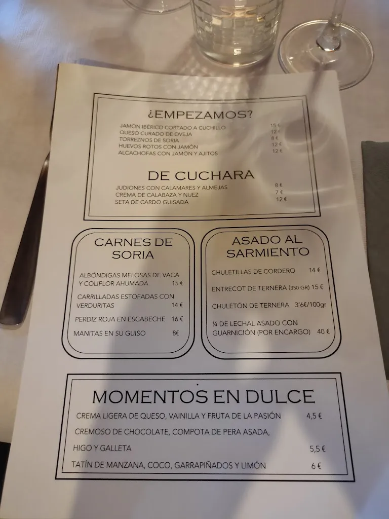 Menu_Bar-Restaurante de Caracena_Caltojar_image_1