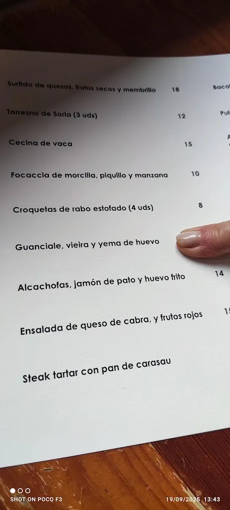 Menu_Bar-Restaurante de Caracena_Caltojar_image_3