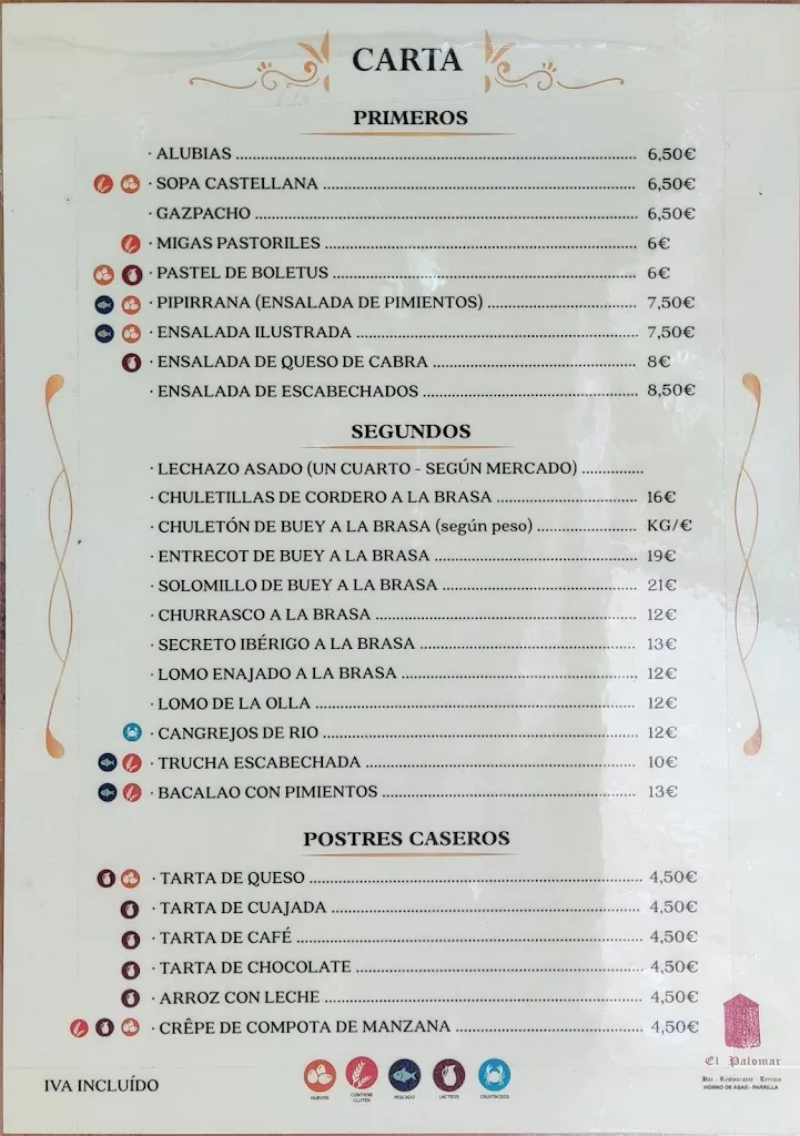 Menu_El Palomar de Calatañazor_Calatañazor_image_2