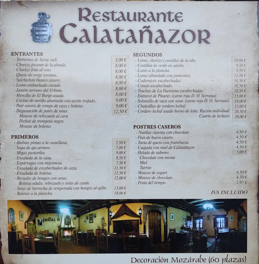 Menu_Casa del Cura de Calatañazor (Hotel Restaurante)_Calatañazor_immagine_1