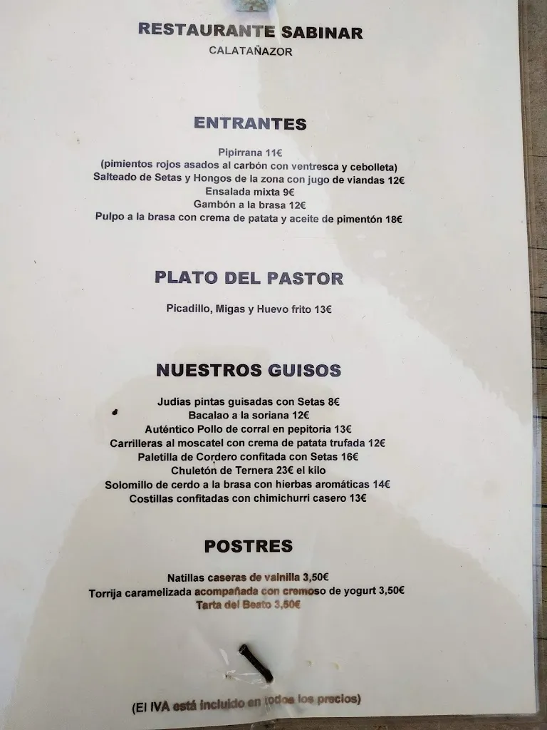 Menu_Restaurante Sabinar_Calatañazor_image_2