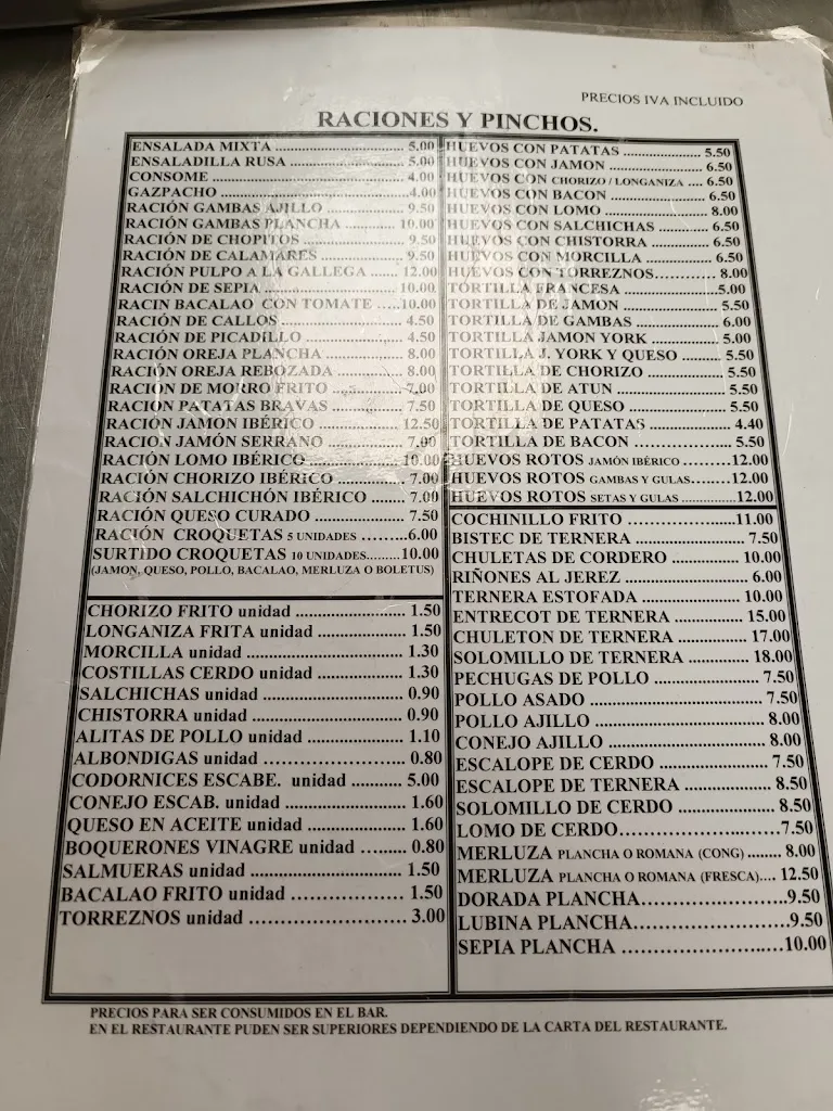 Menu_Restaurante Carlos Mary_Candilichera_immagine_2