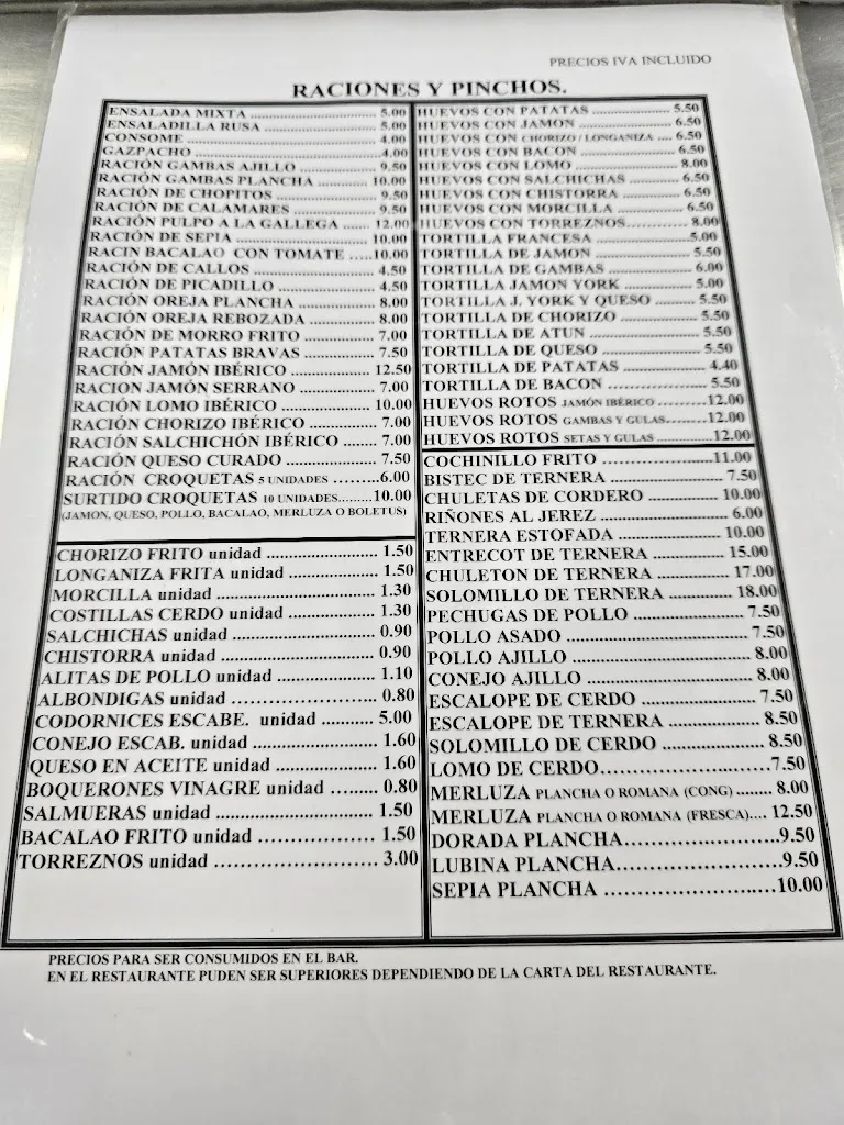 Menu_Restaurante Carlos Mary_Candilichera_immagine_3