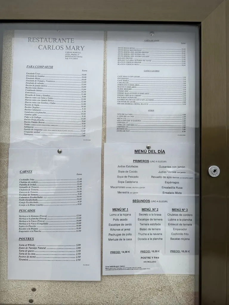 Menu_Restaurante Carlos Mary_Candilichera_immagine_4