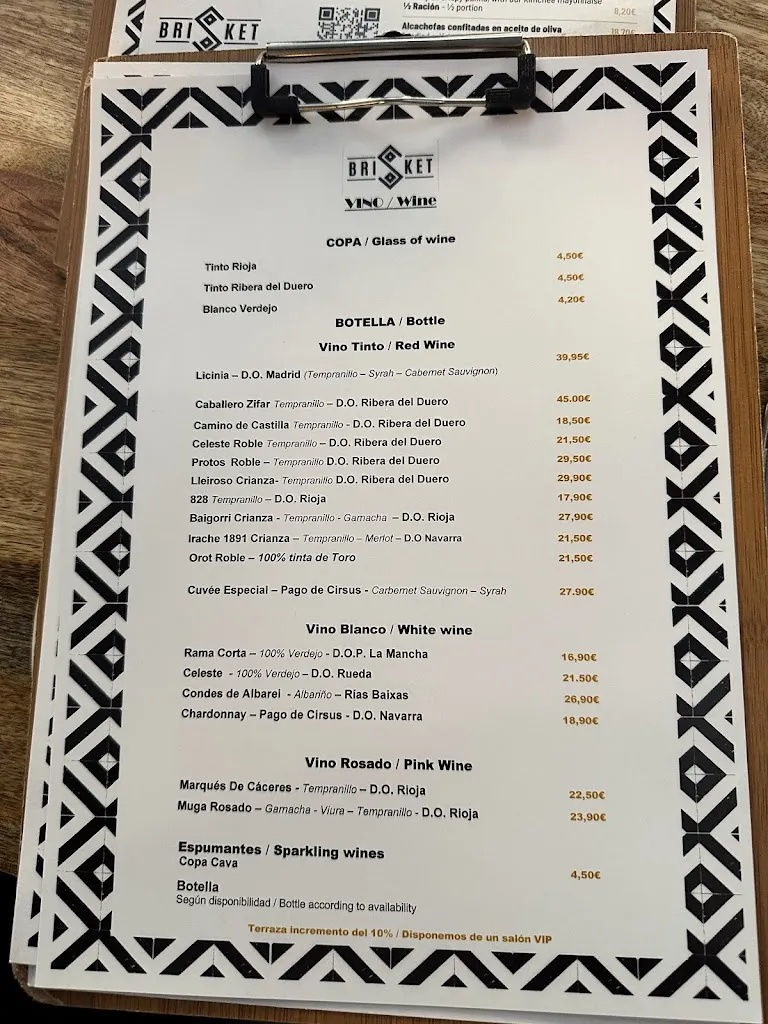 Menu_Brisket Restaurante_Huércal de Almería_image_4