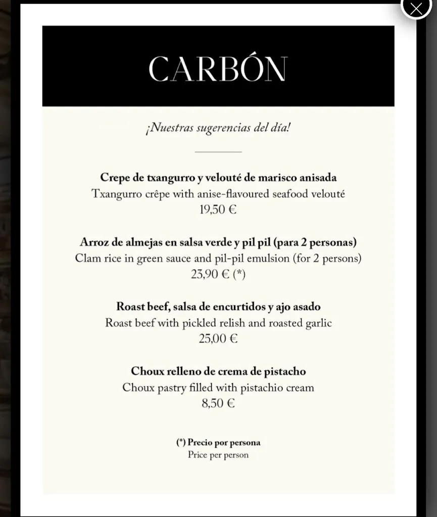 Menu_Restaurante Carbón_Cerbón_immagine_1
