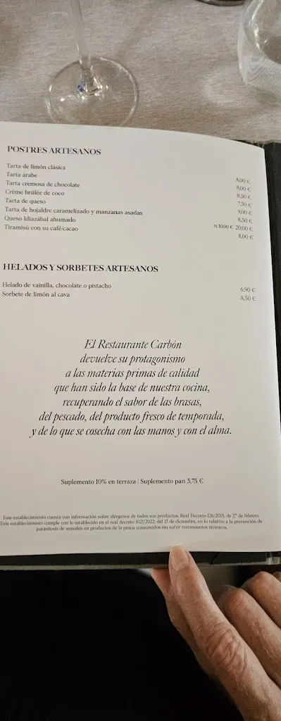 Menu_Restaurante Carbón_Cerbón_immagine_3