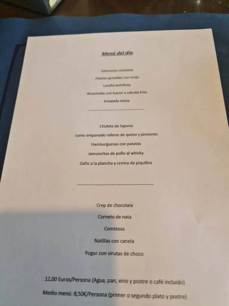 Menu_Bar Restaurante 